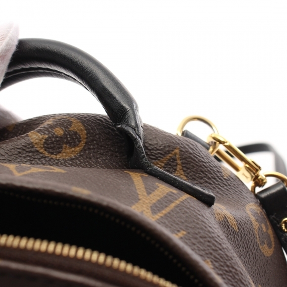 Louis Vuitton Backpack Mini Monogram Rucksack Brown Black - Picture 4 of 5